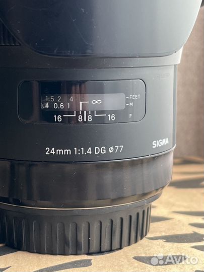 Sigma 24 mm 1.4 art Canon