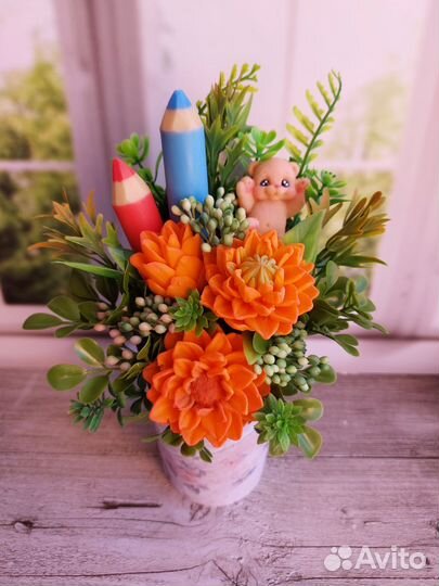 Букет воспитателю