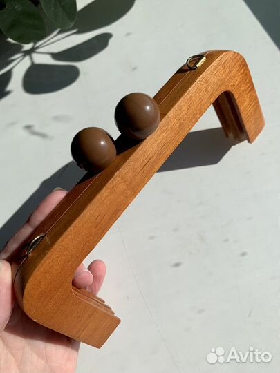 Фермуар для сумки, дерево