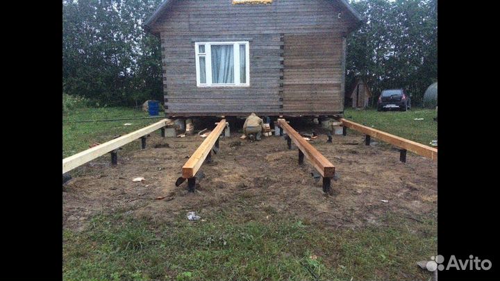 Подъем домов замена венцов