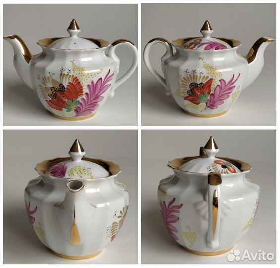 Винтажные сахарницы, чайники, соусница