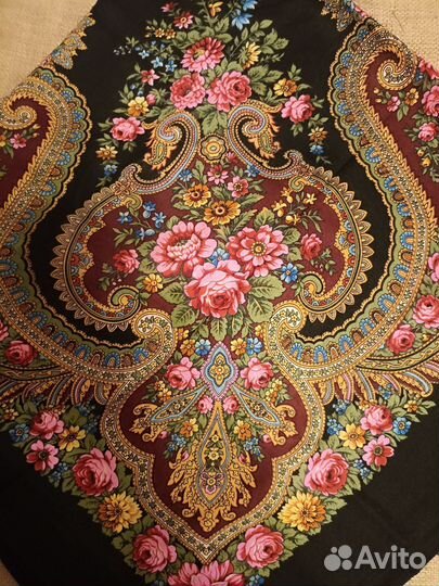 Павловопосадский платок шерсть