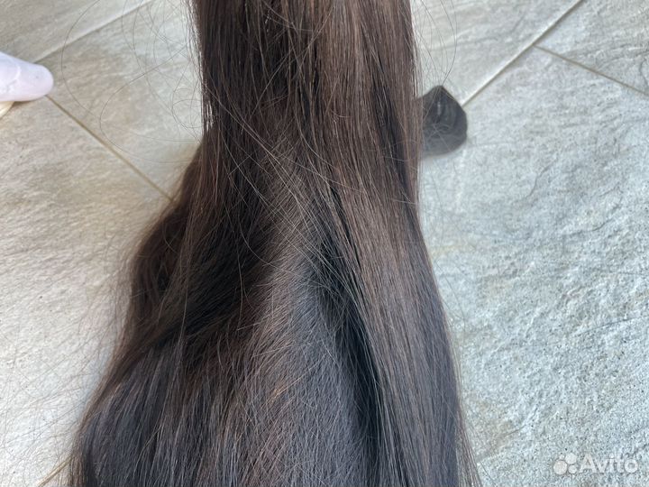 Натуральные волосы на заколках 57/60см