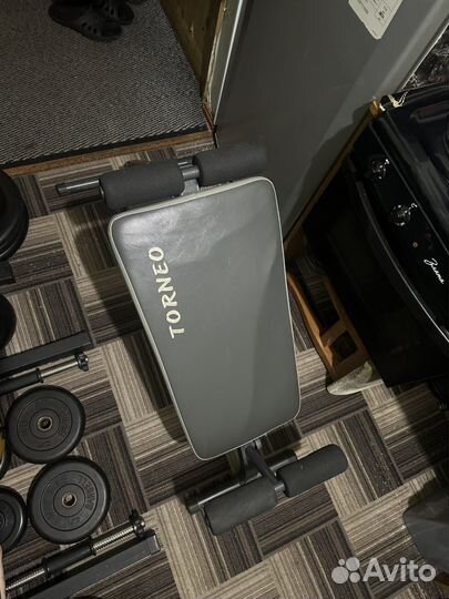 Скамья 2 в 1 для гиперэкстензии и пресса torneo