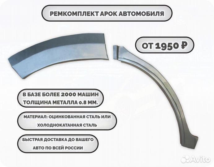 Ремкомплект арок на машину