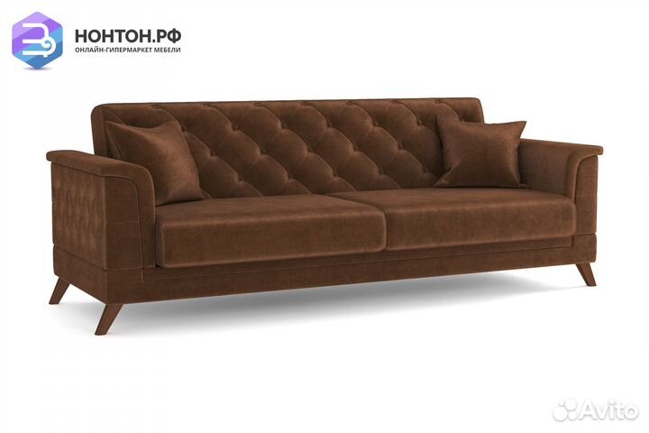 Диван книжка Амарант коричневый