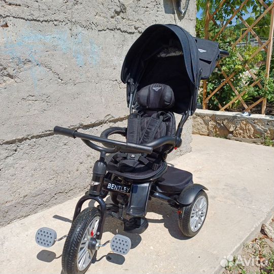 Велосипед коляска с ручкой