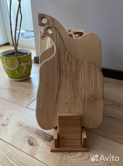 Комплект кухонных досок с подставкой