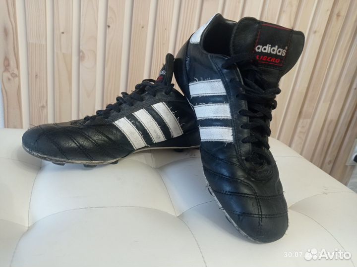 Футбольные бутсы adidas 39 р. натуральная кожа