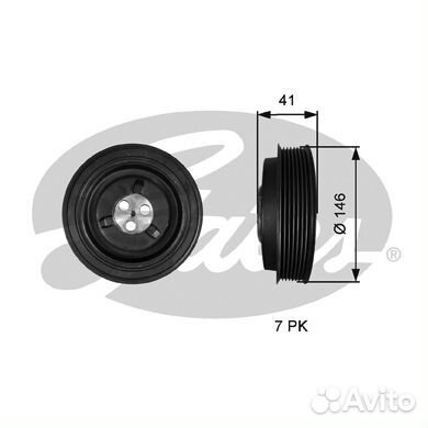 Шкив коленвала 7845-10134
