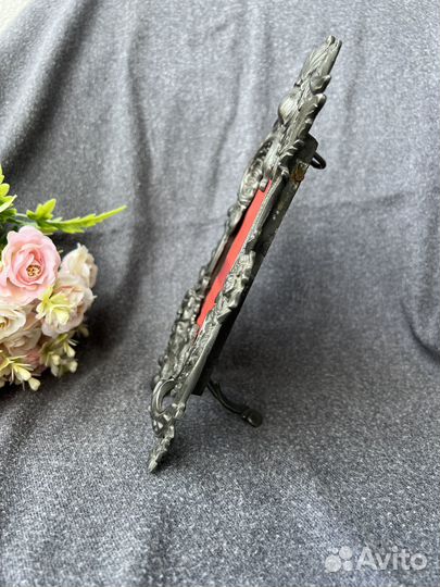 Рамка старинная оловянная для зеркала