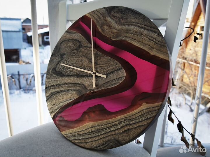 Часы интерьерные, часы из дерева