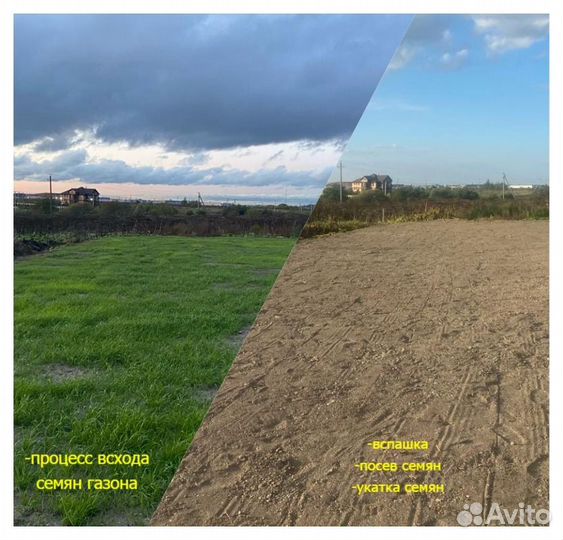 Вспашка, фрезерование участка, обработка целины