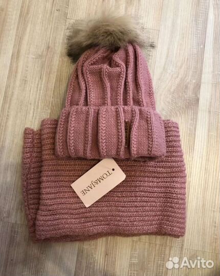 Шапка и снуд комплект новый