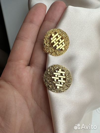 Винтажные клипсы маркированные