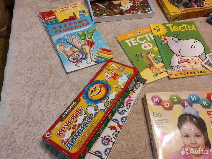 Развивающие игры, книжки, пазлы