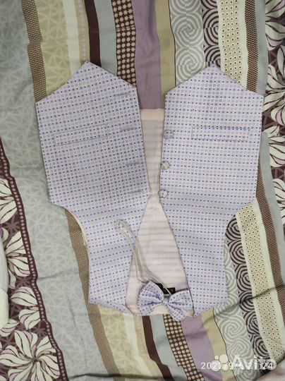 Жилет с бабочкой и рубашкой