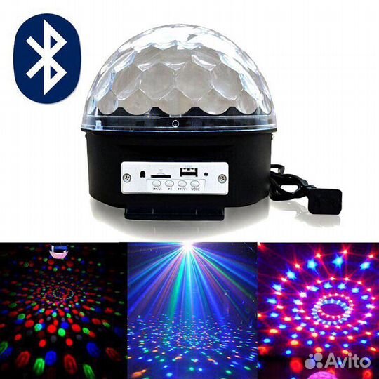 Диско-шар LED Magic Ball Light с Bluetooth