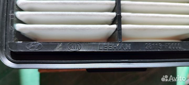 Воздушный фильтр Hyundai elantra