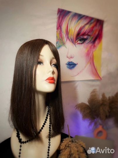 Накладка из натуральных волос