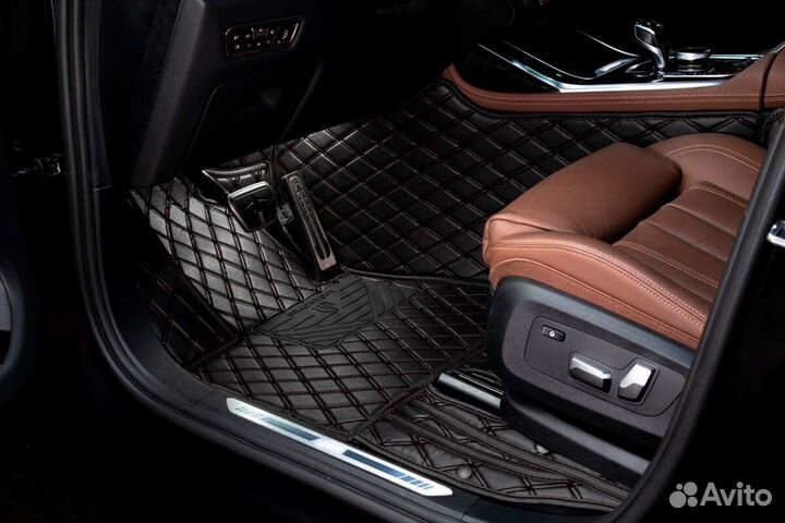 3D Коврики Geely Салон Багажник из Экокожи