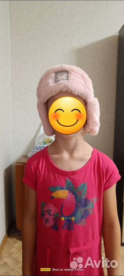 Шапка ушанка для девочки