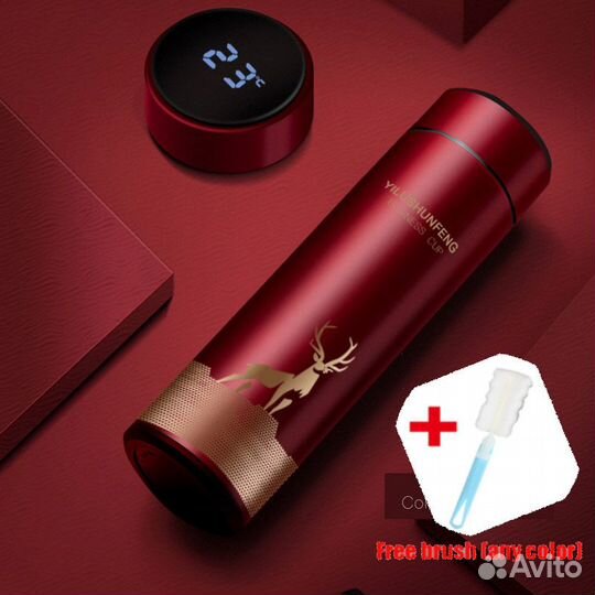 Термос умный с датчиком температуры