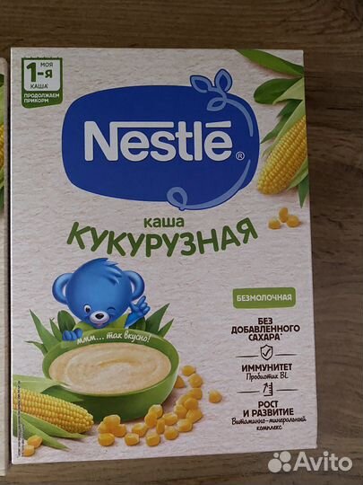Детские каши безмолочные Nestle