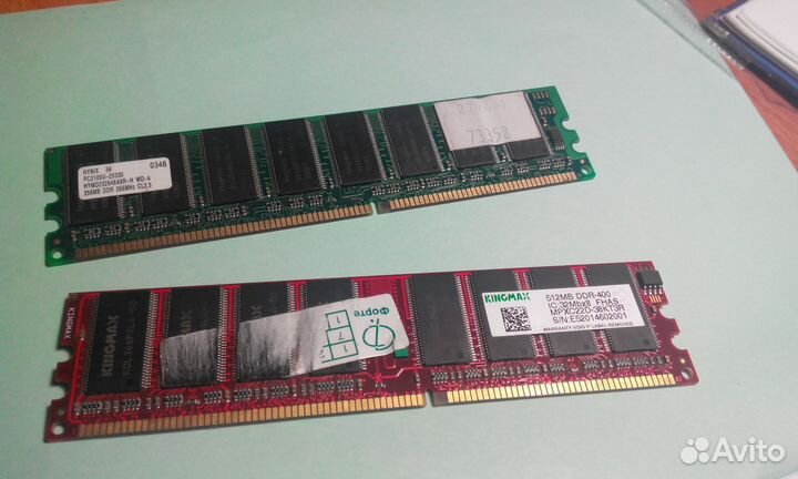 DDR1, 512мб и 256мб