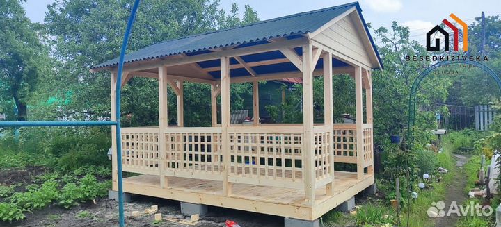 Беседка садовая под ключ