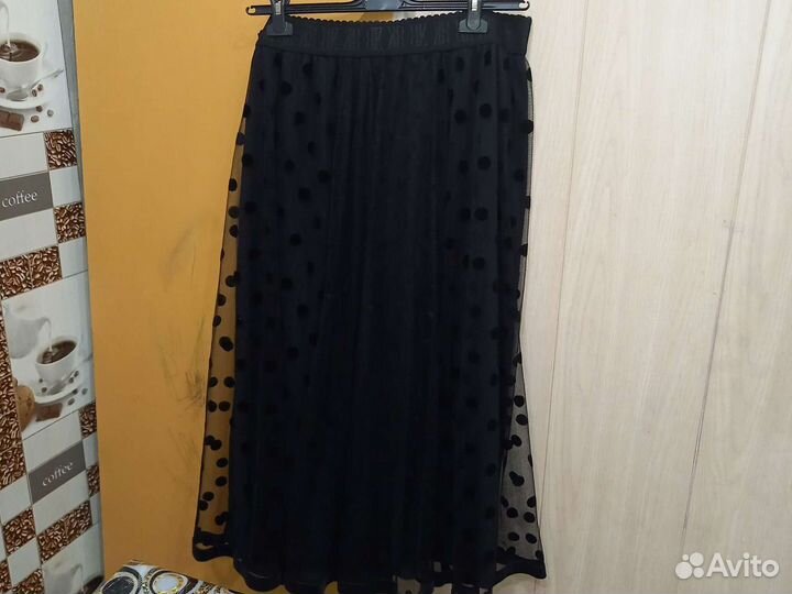 Юбка черная длинная