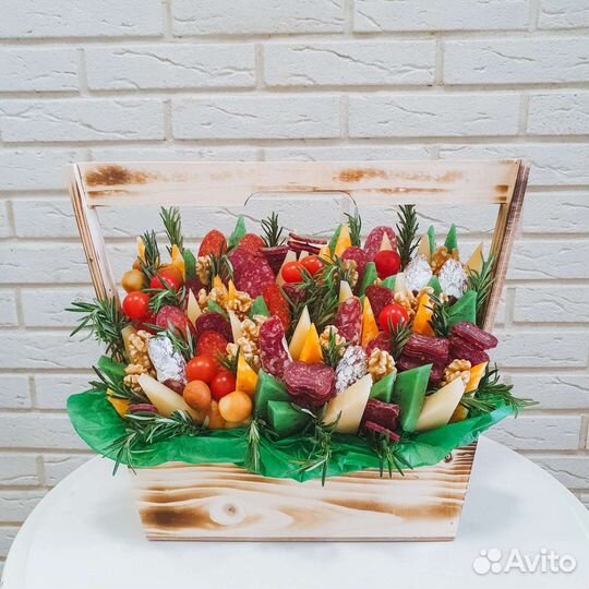 Сырный букет, мясной букет, мужской букет