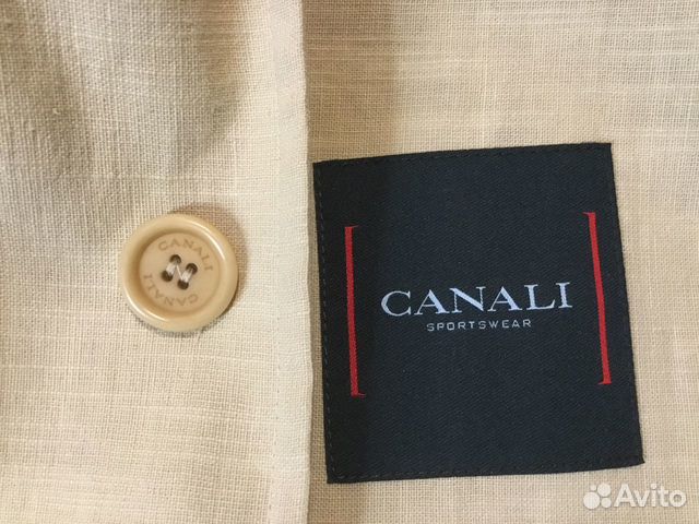 Canali Лён Куртка Пиджак Оригинал р52-54/175-190с