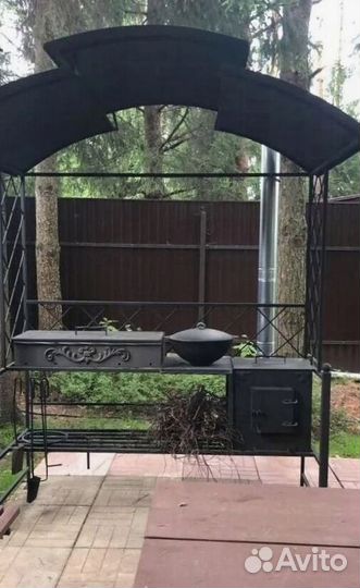 Беседка с мангалом