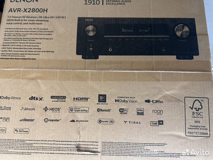AV-ресивер Denon AVR-X2800H Black