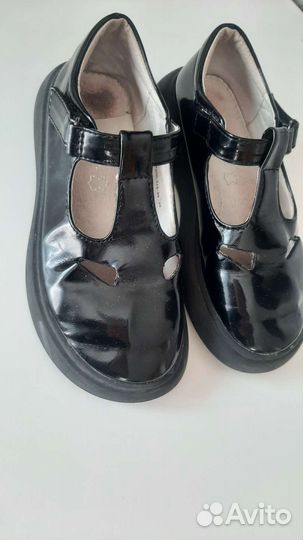 Туфли школьные для девочки 30 синие