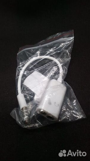 Переходник 3,5 jack ноутбук наушники микрофон