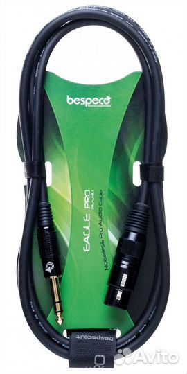 Кабель межблочный XLR-F-Jack Bespeco easxf600 6 m