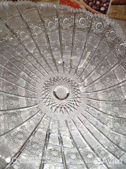 Хрустальная ваза для фруктов