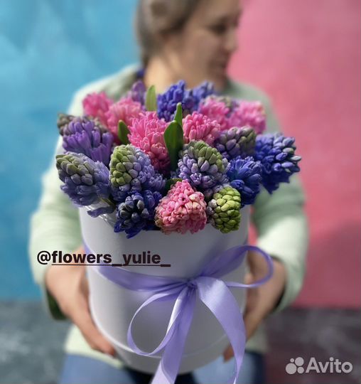 Гиацинт, микс гиацинтов, 8 марта