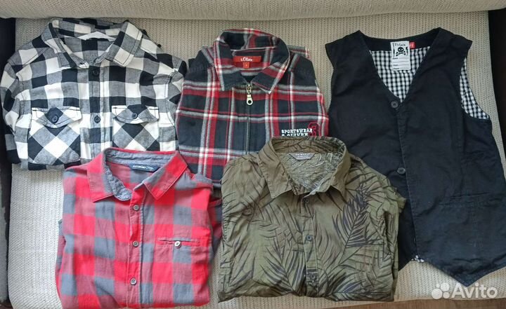 Рубашки на мальчика 134 140