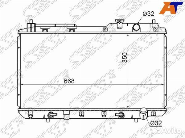 Радиатор honda CR-V 95-01