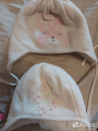 Шапка для девочки 3-6 мес reima