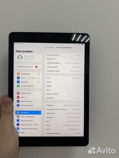 iPad 5 32 с сим