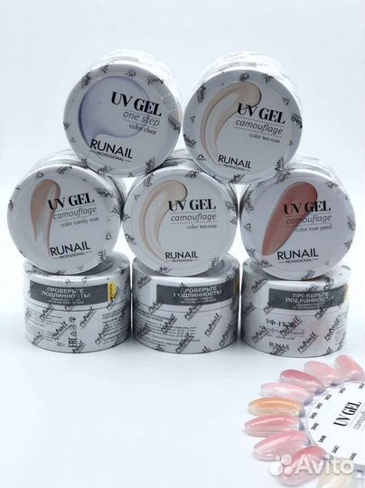 Гель для наращивания ногтей. гель RU nail