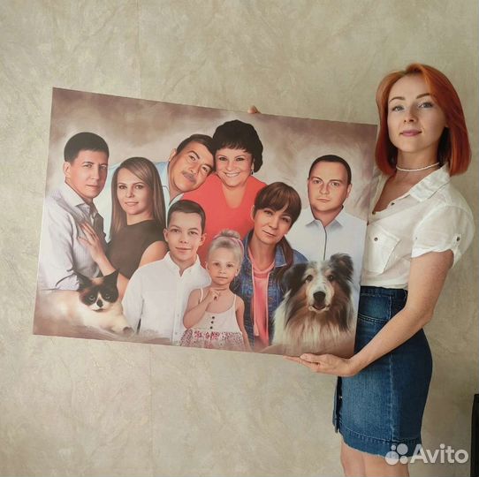 Портреты по фотографии на заказ