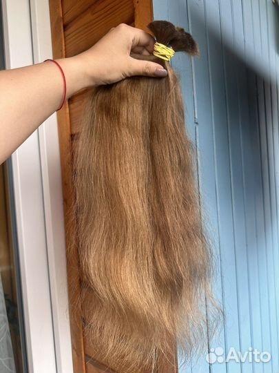 Волосы подростковые натуральные некрашеные