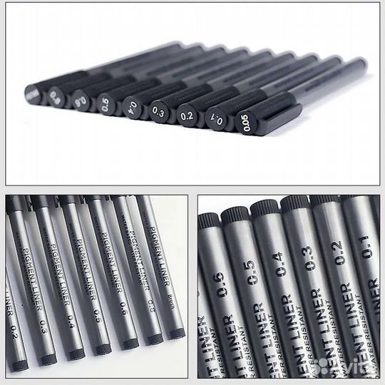 Линеры (маркеры) 9 штук