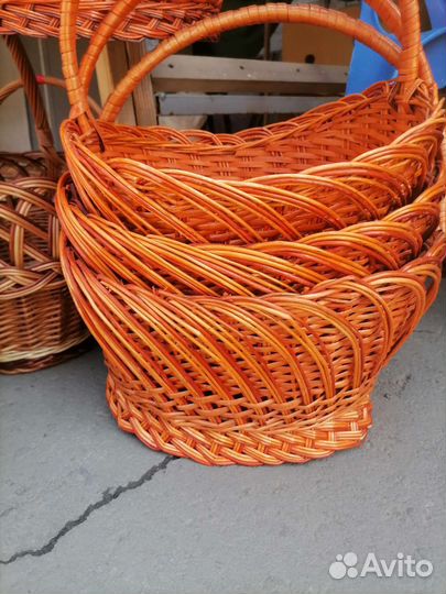 Корзина плетёная в ассортименте