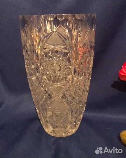 Хрустальная ваза для цветов, времена СССР